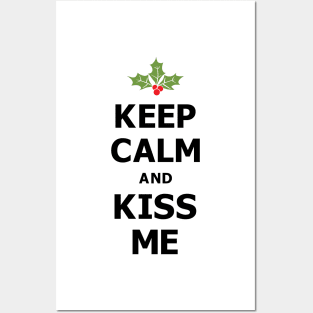 Mistletoe Kiss Funny Posters and Art